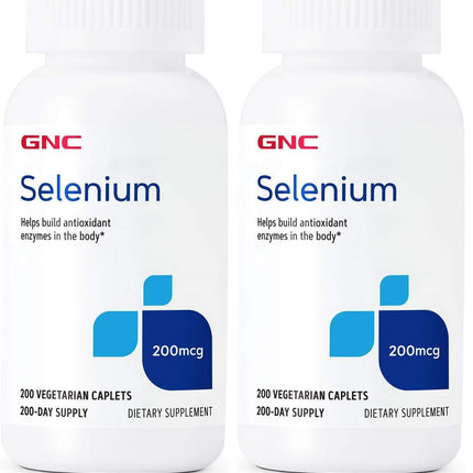 GNC Selenium 200mcg – Essential Mineral, 200 Tablets (Pack of 2)