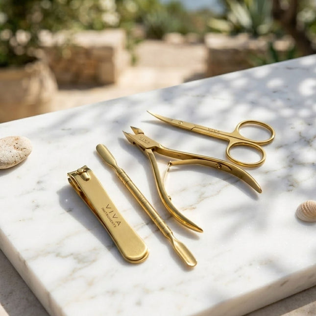 Nail Tools Gold - 4 Pieces