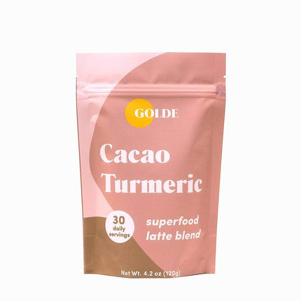 GOLDE Cacao Turmeric Superfood Latte Blend – Plant Based, Keto, Sugar-Free