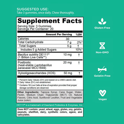 Goli Pre+Post+Probiotics Gummies – 180 Count | 3-in-1 Gluten-Free, Vegan, Non-GMO, Gelatin-Free