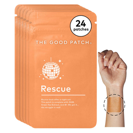 The Good Patch Rescue Recovery Patch – Plant-Powered Night-Out Support (24 Patches)