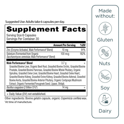 Ancient Nutrition Organ Complex for Men – Grass-Fed & Wild Organs (180 Count)