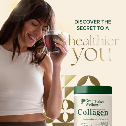 Great Lakes Wellness Collagen Peptides – Unflavored, 32 oz, 20 g/serving