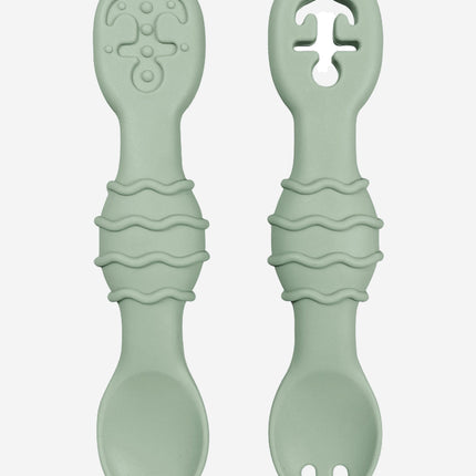 Bloom Bambini Silicon Spoon and Fork Set