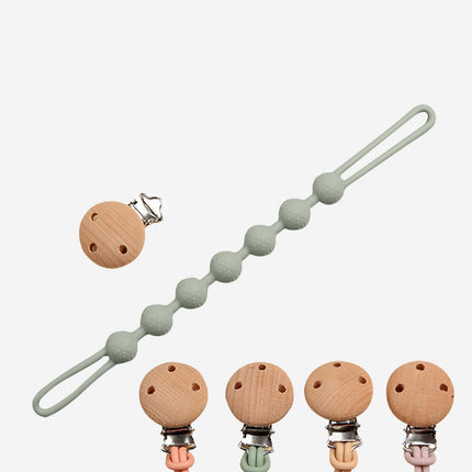 Bloom Bambini Baby Pacifier Clip and Teether in Green