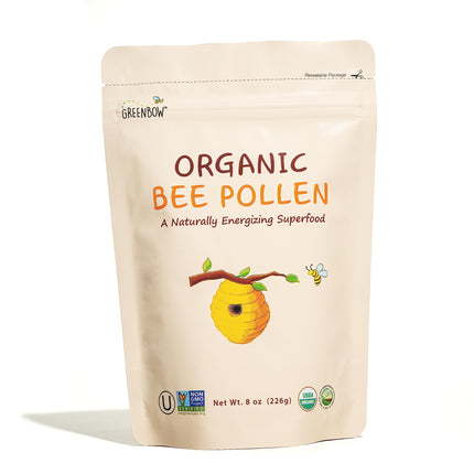 Greenbow Organic Bee Pollen – USDA Organic, Non-GMO, 8oz