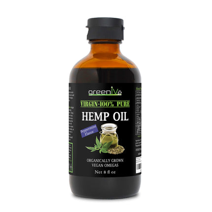 GreenIVe Organic Peppermint Hemp Oil 224,000mg – Cold Pressed (2-Pack)