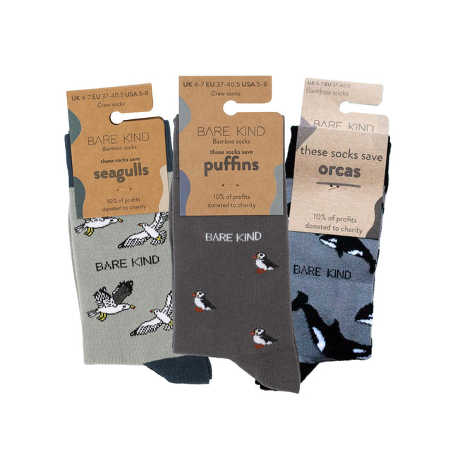 Grey Lover 3 Bamboo Sock Set