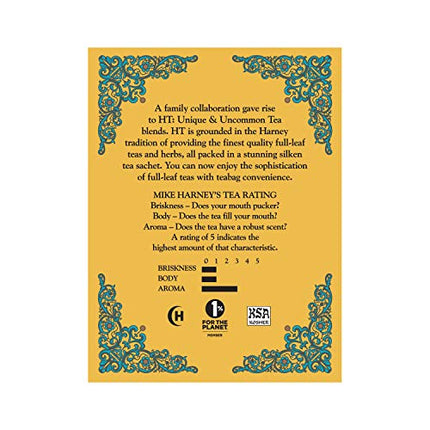 Harney & Sons Yellow and Blue Herbal Tea – Chamomile & Lavender, 20 Count per Tin (Pack of 4)