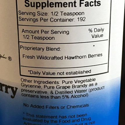 Christopher's Original Formulas Hawthorn Berry Heart Syrup - 16 fl oz | Natural Herbal Wellness