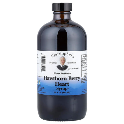 Christopher's Original Formulas Hawthorn Berry Heart Syrup - 16 fl oz | Natural Herbal Wellness