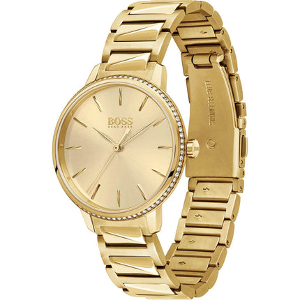 Hugo Boss Women's 1502541 Signature Gold-Tone Stainless Steel Watch