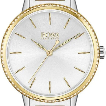 Hugo Boss Women's 1502568 Signature Two-Tone Stainless Steel Analog Watch.