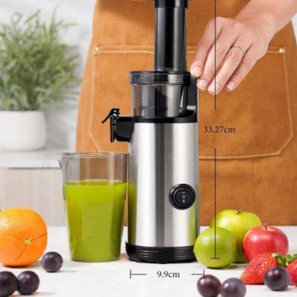 Compact Cold Press Juicer Powerful Slow Masticating Machine 600ml Cup Kidisle