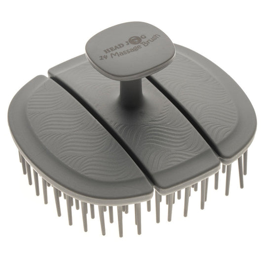Head Jog 14 Massage Brush - Charcoal