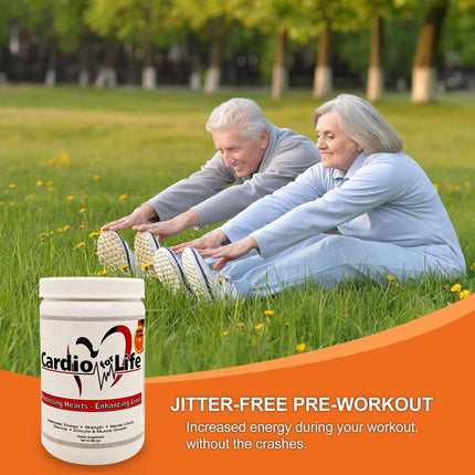 Health Guardian Cardio for Life L-Arginine Powder 16oz – Natural NO Support (Orange)