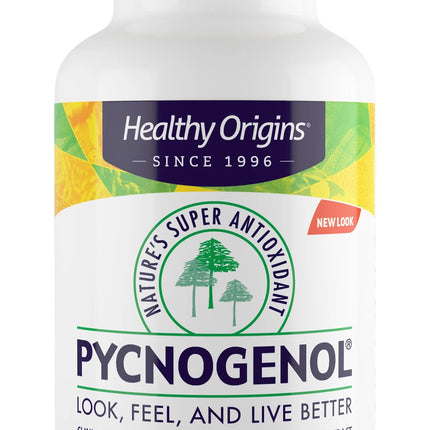Healthy Origins Pycnogenol 150 mg - French Maritime Pine Bark Extract (Vegan, Non-GMO)