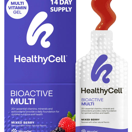 HealthyCell Bioactive Daily Liquid Multivitamin – 20+ Vitamins & 14 Gel Packs