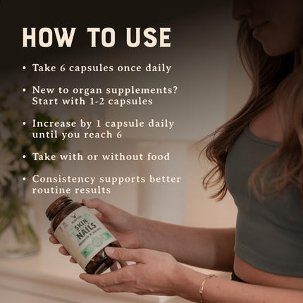 HEART & SOIL – Grass-Fed Beef Organ Supplements (Liver, Heart, Kidney, Pancreas & Spleen) – 180 Capsules