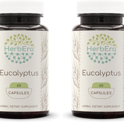 HerbEra Eucalyptus 60 Capsules (400 mg each) - Pack of 2