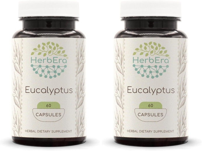 HerbEra Eucalyptus 60 Capsules (400 mg each) - Pack of 2