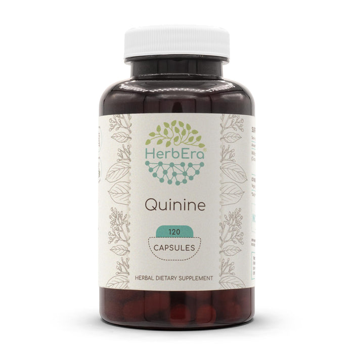 HerbEra Quinine 120 Capsules – 1000 mg Wildcrafted Cinchona Bark