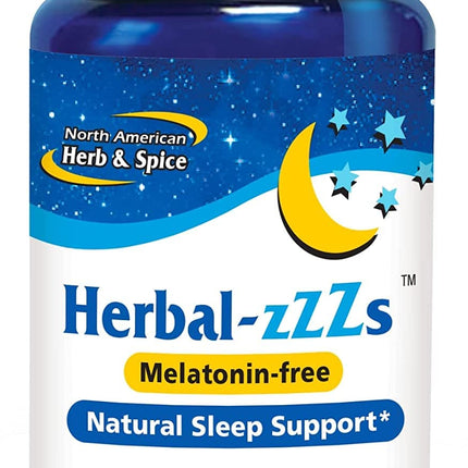 NORTH AMERICAN HERB & SPICE Herbal-zzZs - 60 Softgels - Melatonin Free, Non-Habit Forming | Ashwagandha & Chamomile | Non-GMO