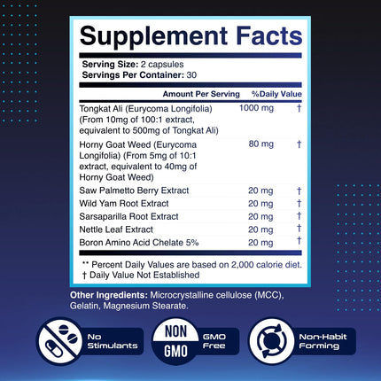 HeroUP by Nature’s NutriWave – Plant-Based Wellness, Non-GMO, Stimulant-Free | USA-Made 60 Capsules