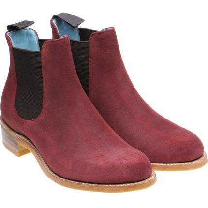 Herring Tamara Ladies ladies rubber-soled Chelsea boots in plum suede