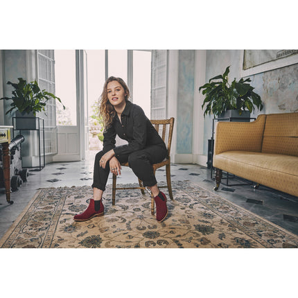 Herring Tamara Ladies ladies rubber-soled Chelsea boots in plum suede