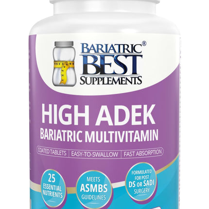 High ADEK Bariatric Multivitamin for Post DS/SADI Surgery – 180 Tablets
