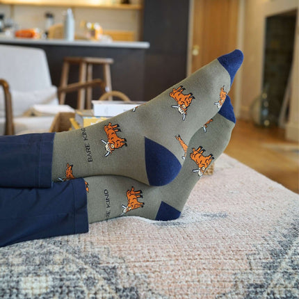 Green Cow Bundle of 2 Bamboo Sock Set