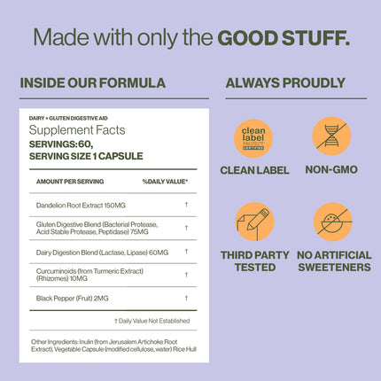Hilma Digestive Enzymes for Women | Bloating Relief with Turmeric