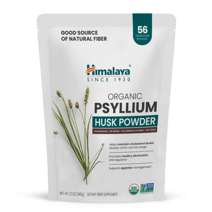 Himalaya Organic Psyllium Husk Powder – Daily Fiber, 12 oz