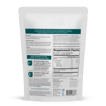 Himalaya Organic Psyllium Husk Powder – Daily Fiber, 12 oz