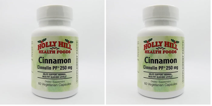 Holly Hill Health Foods Cinnamon Cinnulin PF 250 mg | 60 Veg Capsules (Pack of 2)