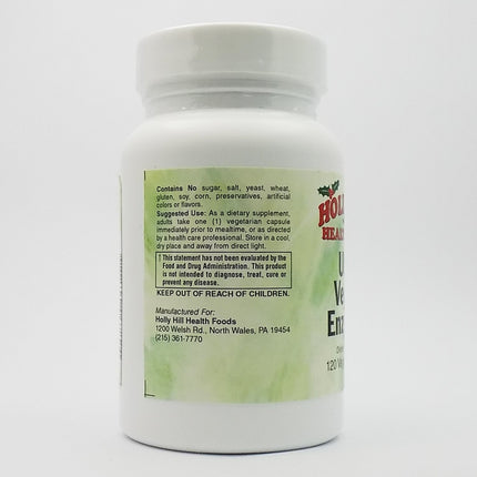 Holly Hill Health Foods Ultra Veggie Enzymes - 120 Vegetarian Capsules