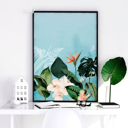 Home office art | set of 3 Tropical wall art prints
