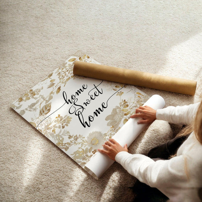 Home Sweet Home Art Print | Set of 1 Welcoming Wall art Print