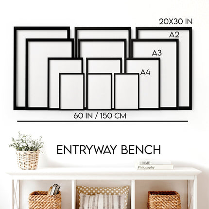 Home Sweet Home Art Print | Set of 1 Welcoming Wall art Print