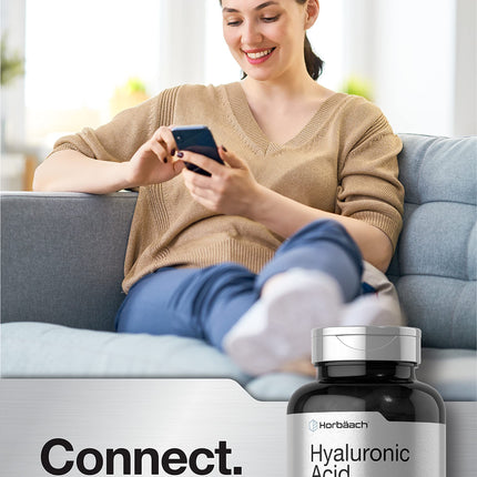 Horbäach Hyaluronic Acid with MSM – 1000 mg, 120 Capsules, Non-GMO & Gluten Free (Pack of 2)