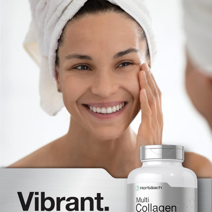 Horbäach Multi Collagen Protein 2000 mg | 180 Caps | Keto & Paleo