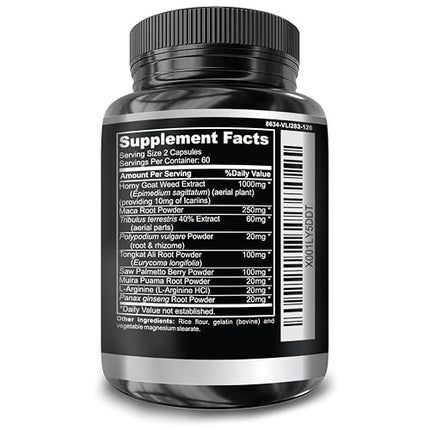 DR. MARTIN'S NUTRITION Super Strength Horny Goat Weed 1590mg – 240 Capsules (Pack of 2)