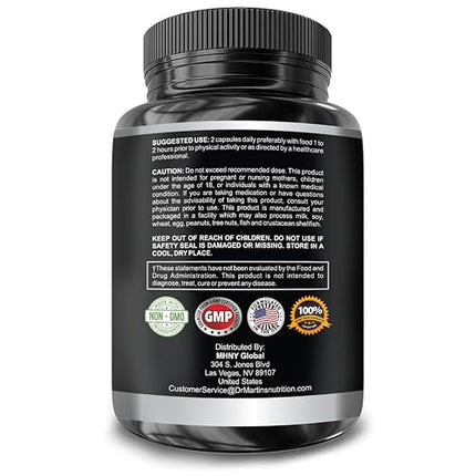 DR. MARTIN'S NUTRITION Super Strength Horny Goat Weed 1590mg – 240 Capsules (Pack of 2)