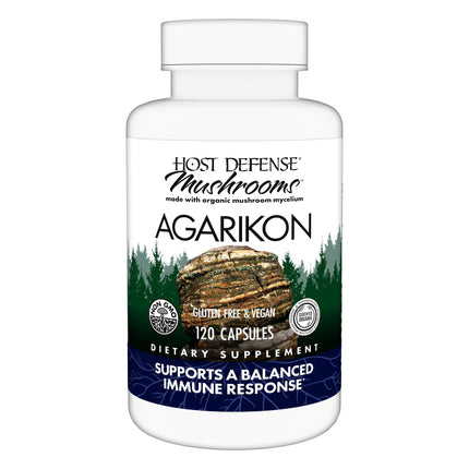 Host Defense Agarikon Capsules – Immune Support Mushroom Supplement – 120 Capsules