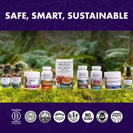 Host Defense MyCommunity Extract – 17-Species Mushroom Blend for Immune Support (4 fl oz)