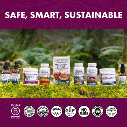 Host Defense Turkey Tail Capsules – Digestive Health & Immune Support