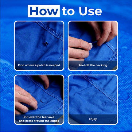 Self-Adhesive Puffer Jacket Repair Patches (30+ Colours)