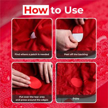 Self-Adhesive Puffer Jacket Repair Patches (30+ Colours)