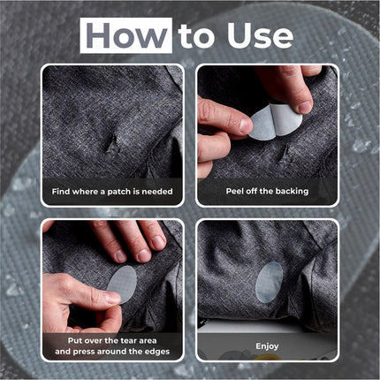 Self-Adhesive Puffer Jacket Repair Patches (30+ Colours)
